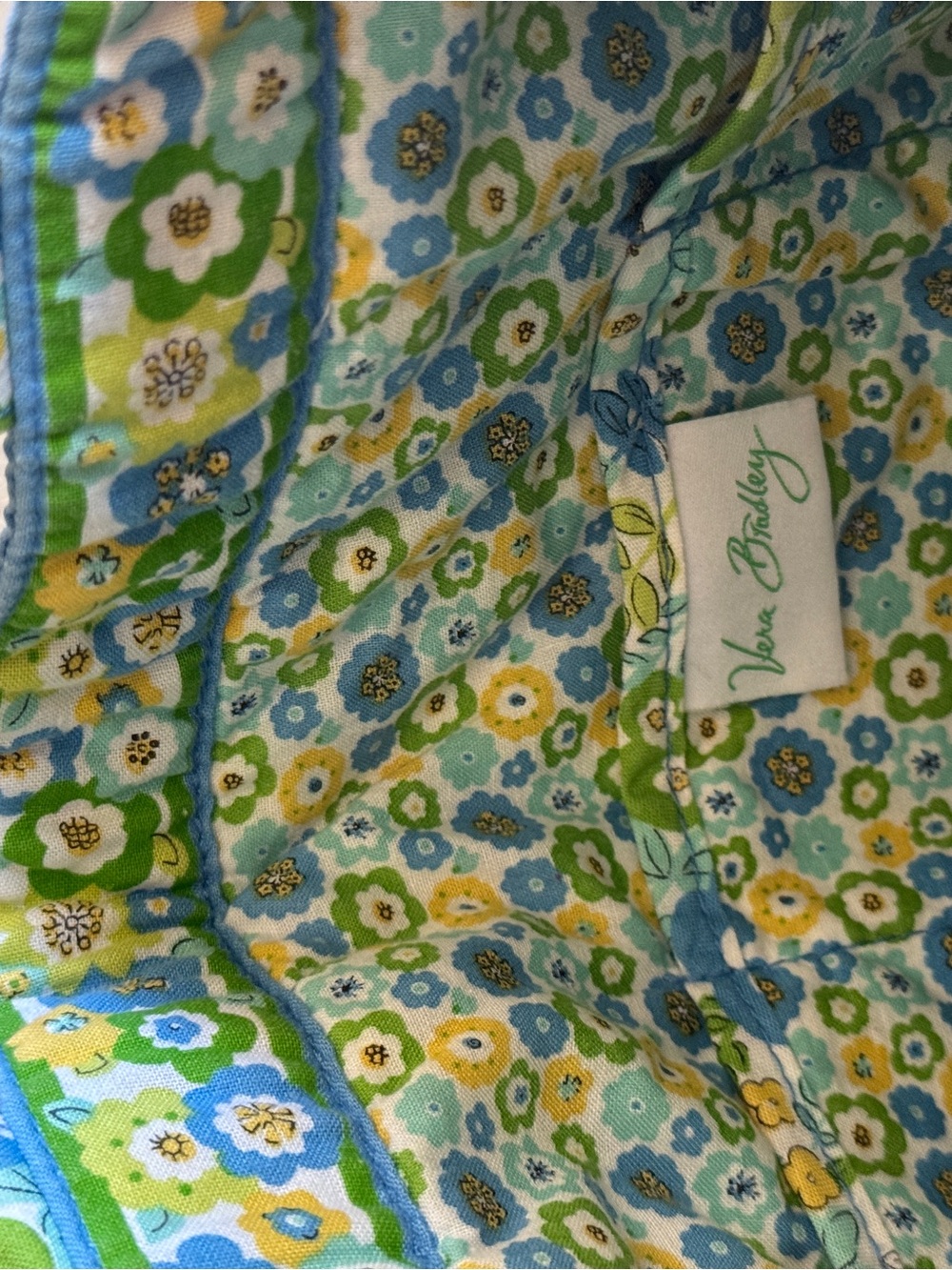 VERA BRADLEY Floral Tote Bag in Blue & Green - Picture 4 of 4